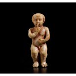 An ivory baby Jesus, Russia Kholmogory (?), 1700s - cm 7x2,5 -