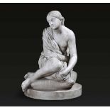 A marble lady, Italy, 1800s - altezza cm 54. La bella composizione che mostra una [...]