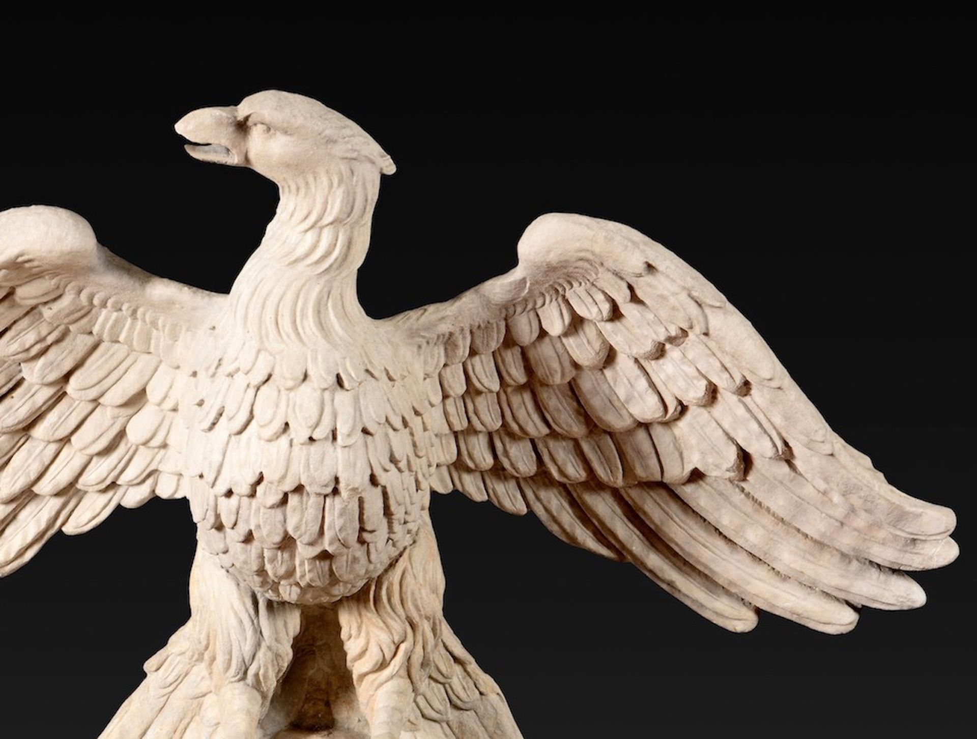 A marble Roman eagle, Italy, 1600s - 118x32x69cm - - Bild 9 aus 11