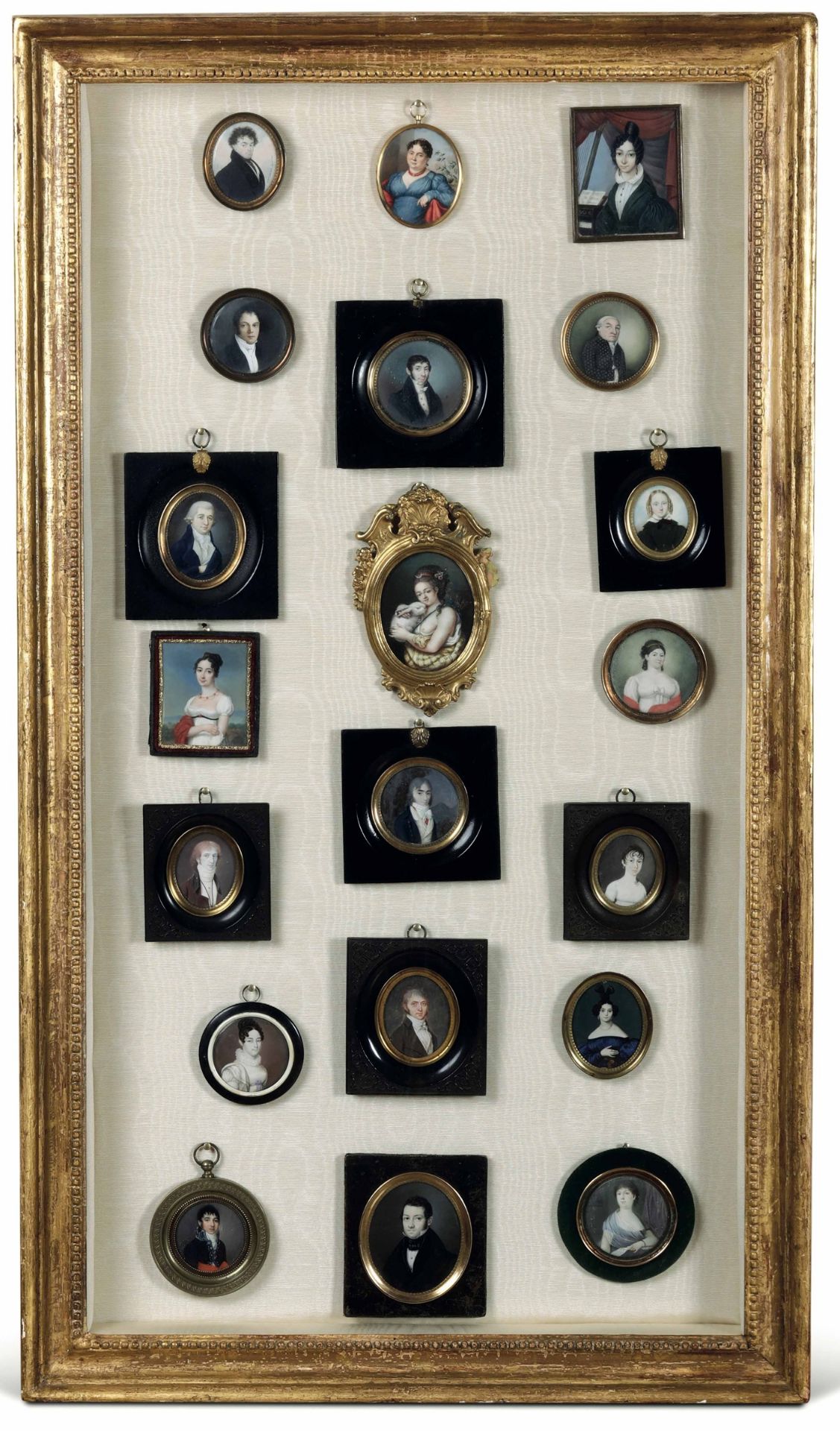 Collezione di 20 miniature con ritratti., varie epoche e manifatture tra il XVIII e [...]