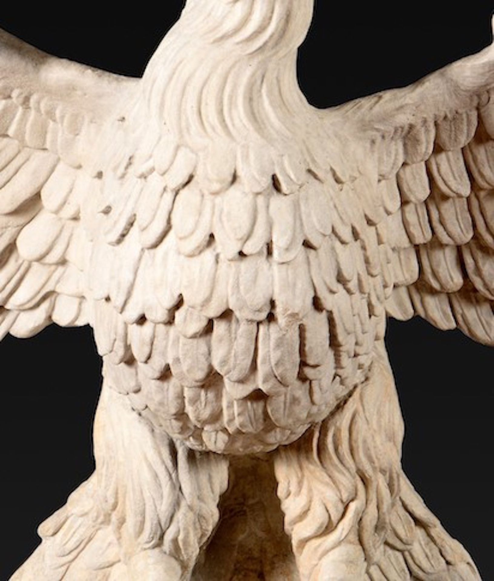A marble Roman eagle, Italy, 1600s - 118x32x69cm - - Bild 8 aus 11