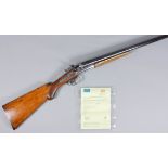 A Deactivated 12 Bore Hammer Action Shotgun by Ancion & Cie of Liege, deactivation certificate No.