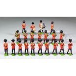 A Collection of Twenty Painted Lead Soldiers - "Grenadier Guards - Bandsmen", approximately 60mm