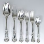 A William IV Silver Queens Pattern Part Table Service, by William Eaton, London 1836, comprising -