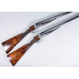 A Cased Pair of Side by Side Shotguns by J. Blanch & Son of London, Serial Nos. 6657 and 6659, the