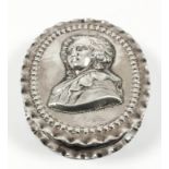 An Early 20th Century Dutch Silver Oval Snuff Box, with import mark for Edwin Thompson Bryant,