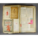 A Scrapbook of Ephemera from the 1938 Empire Exhibition, including admission tickets,