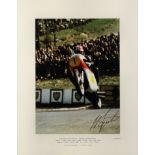 T. C. (TOM) MARCH (20th Century) - Cibachrome image - "Giacomo Agostini - World Champion", signed by