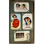 Four Postcard Albums containing a collection of postcards of primarily humour, animal and