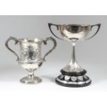 A Victorian Silver Two-Handled Cup and a George VI Silver Two-Handled Cup, the Victorian by Henry