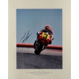 DON MORLEY (20th/21st Century) - Cibachrome image - "Eddie Lawson - Yamaha", signed by rider, 15.