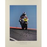 DON MORLEY (20th/21st Century) - Cibachrome image - "Kevin Schwantz - Suzuki", signed by rider, 15.