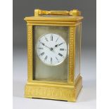 A French Carriage Clock, late 19th Century, by A. Dumas of Paris, No. 310, the 2.25ins diameter