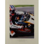 DON MORLEY (20th/21st Century) - Cibachrome image - "Mick Doohan - Honda", signed by rider, 16ins