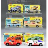 A Group of Six Corgi Diecast Model Vehicles, including - Porsche Carrera 6, No.330, Lotus Elan S2,