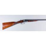 A 12 Bore Side by Side Shotgun by Victor Sarasqueta, Serial No. 207916, the 26ins blued steel