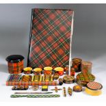 A Mauchline Tartan Ware Blotter, 14.5ins x 9.75ins, a "Murray" pattern letter opener, 8.75ins, and a