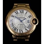 A Lady's Cartier Automatic Wristwatch, 18ct Gold Cased, Model No. 3490, Serial No. 460741TX, the