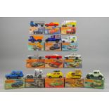 A Mixed Collection of Matchbox Diecast Model Vehicles, including - No. 30 Crane Truck, No. 28