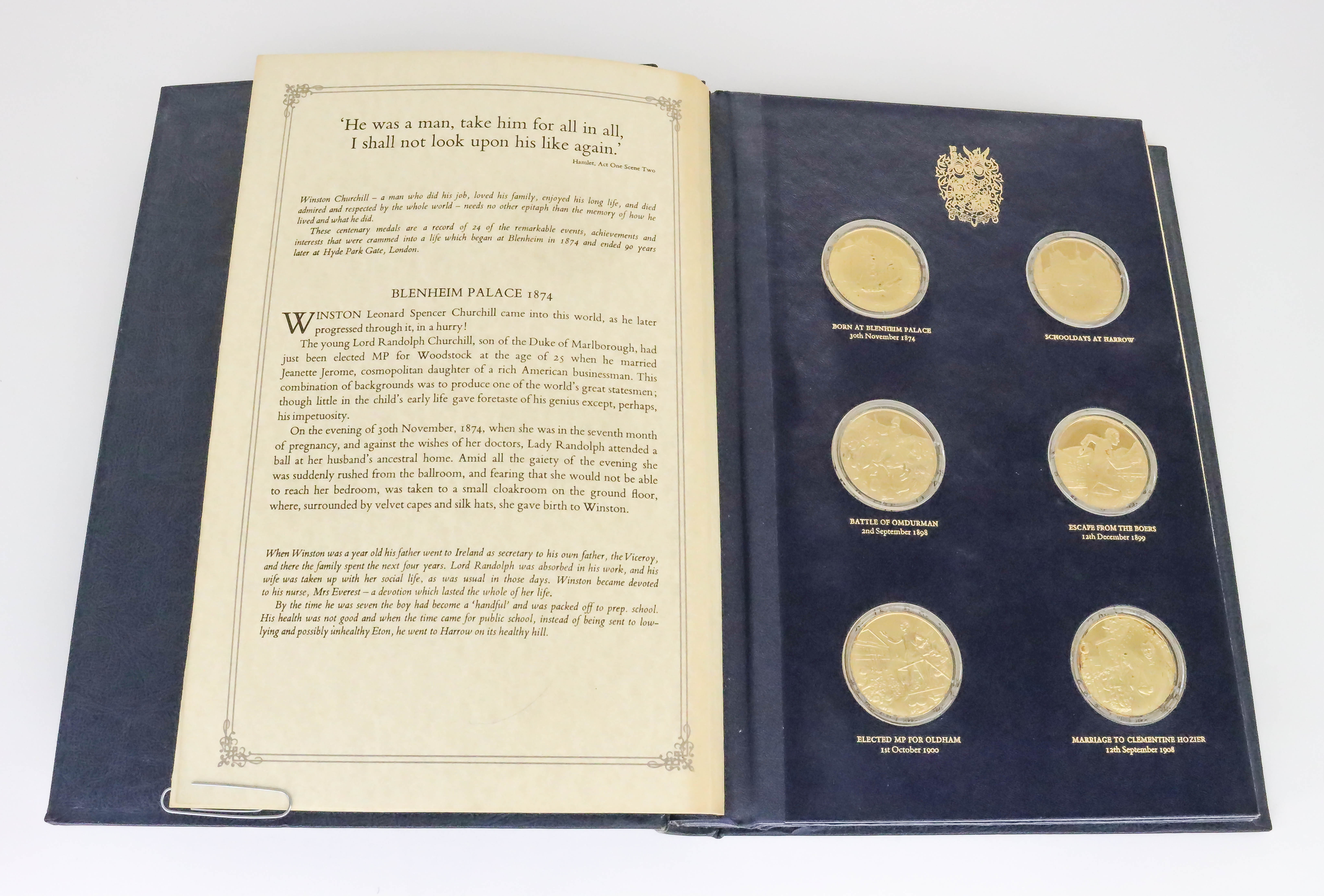 The Churchill Centenary Medals - Twenty-Four Elizabeth II Silver Gilt Circular Proof Edition Medals,