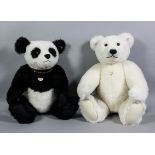 Two Limited Edition Steiff Teddy Bears - "Panda Ted", 25ins high (No. 245 of edition of 1500) and "