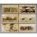 A Small Collection of Black & White Stereoscopic Cards of the Boer War, 1900, published by Underwood