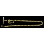 A Gentleman's 18ct Gold 420mm Chain Link Albert, weight 26g