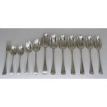 A Pair of George III Silver Old English Pattern Tablespoons and a Selection of Other Table and