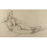 ***John Miles Bourne Benson (1889-1950) - Five pencil drawings - Study of female nudes, 20ins x
