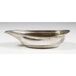 A Late George III Silver Oval Pap Boat, by ? S, London 1812, with moulded rim, 5.375ins overall,