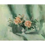 ***Colin Colahan (1897-1987) - Two oil paintings - "For Monique Specially" - Oil sketch - Vase of