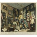 Thomas Cook (1744-1818) after William Hogarth (1697-1764) - Set of six coloured engravings - "The