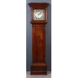 An 18th Century Oak Longcase Clock, by Thomas Ranger of Chipstead In Kent, the 11ins square brass