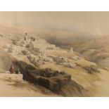 David Roberts (1796-1864) - Coloured lithograph - "Convent of Jovia-Santa, Nazareth, April 21st