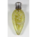 A Victorian Silver Topped Cameo Glass Scent Bottle in the Manner of Thomas Webb & Son, maker's
