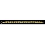 A 9ct Gold Rope Twist Bracelet, Modern, 175mm overall, gross weight 11g