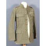 A King's Royal Rifle Corps Khaki Service Dress, First World War Pattern, with Kings Crown general