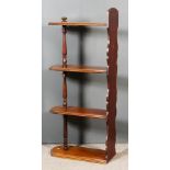 A Late Victorian Mahogany Four-Tier Open Shelf, retailed by Parnall & Company, 43 Dutton Street,