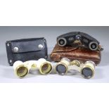 A Pair of Carl Zeiss "Telita" 6x18 Miniature Prismatic Binoculars, Serial No. 1298011, and brown