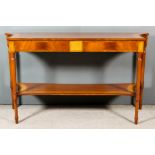 A Modern Mahogany Console Table of "Georgian" Design (en suite to breakfast table - Lot 1022 ),