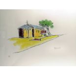 Nelson Mandela (1918-2013) - Pair of coloured limited edition lithographs - "The Church" (409/