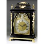 A Late 19th Century Ebonised and Gilt Brass Mounted Mantel Clock, by William Page, Chime Clock