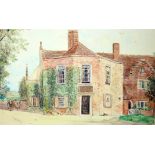 S. J. (Toby) Nash (1891-1960) - Pen, ink and watercolour - View of "Ye Olde Beverlie, St.