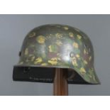 A German First World War Steel Helmet in Battlefield Find Condition, a reproduction First World