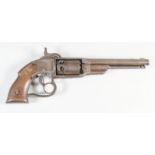 A Unusual 19th Century .36 Calibre 6 Shot Percussion Revolver by Savage R.F.A. Co., Middletown,