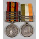 A Queen Victoria South Africa Medal, to 5559 Pte. G. Meek, W. Riding Regt, with Transvaal,