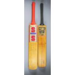 A Stuart Surridge "Jumbo" Cricket Bat, 1998 - the "Jumbo" bat autographed by the 1998 England and