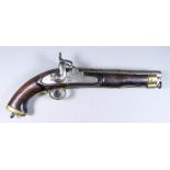 A 19th Century Dutch East Indies Lancers .69 Calibre Percussion Cap Pistol, (converted from