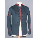 A King's Royal Rifle Corps Rifleman's Tunic, Post-1902, Lance Corporal's full dress with crossed