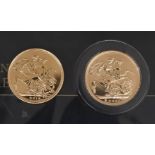 Two Elizabeth II 2016 and 2017 Sovereigns, both uncirculated